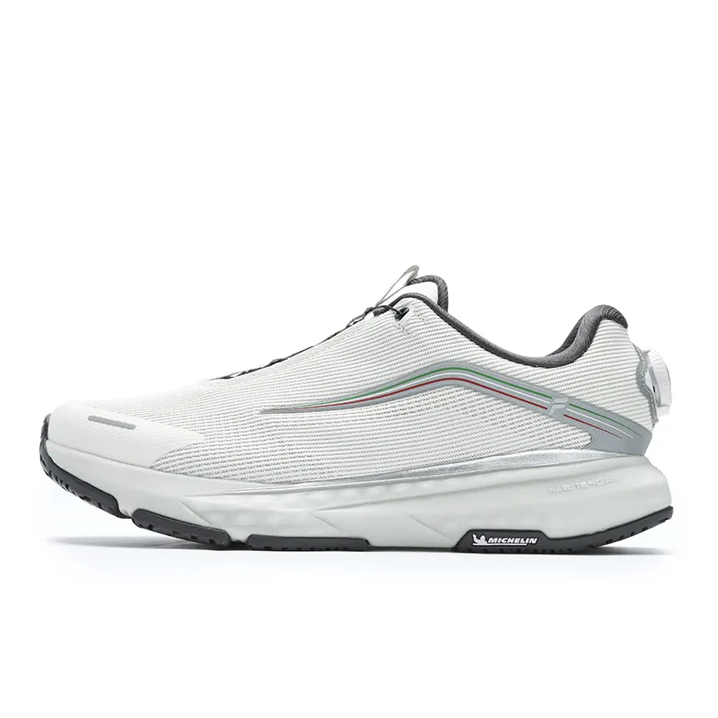 FILA ENERGY 2 Low top Casual Training Physical Fitness Test & Exam City Commuting Running Shoes Men's White Silver Gray
