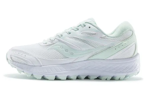 Saucony Cohesion TR13 Abrasion Resistant Breathable Low top Running Shoes Women's White Green
