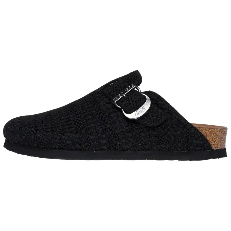 Skechers Relaxed Fit Odor Resistant, Abrasion Resistant Closed Toe Slippers Women's Black