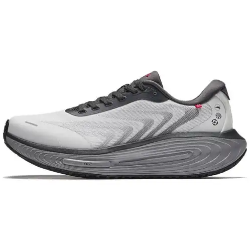 Anta Ark Textile, Synthetic Leather Low top Sprint Running Shoes Men's Gray Black