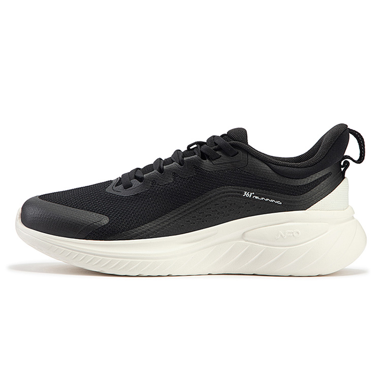 361° Slip Resistant Abrasion Resistant Low top Running Shoes Women’s Black White