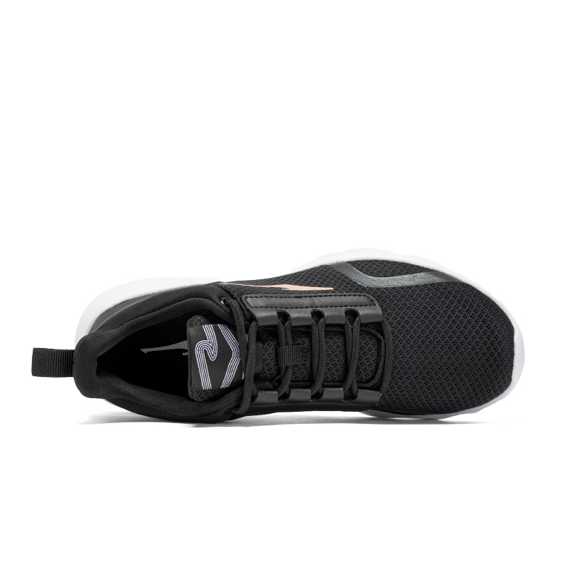 Erke Cushioning Slip Resistant Breathable Low top Running Shoes Women’s Jet Black