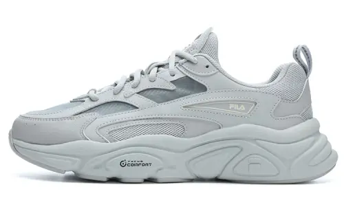 FILA Fila MARS 1S Mars shoes, fashionable double-layer shock absorption, wear-resistant and rebound, low-top, casual off-road urban commuting running shoes, men's style, mist gray