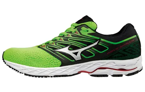 Mizuno Wave Shadow Slip Resistant Abrasion Resistant Low top Running Shoes Unisex Green Black