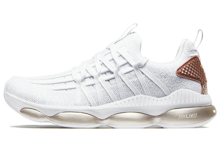 XTEP Air Cushion Cushioning, Wear Resistant Low top Running Shoes Women’s White Gold