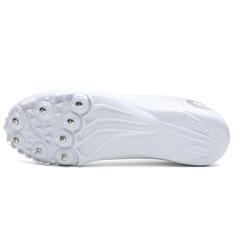 Binary Cushioning Slip Resistant Abrasion Resistant Lightweight Low top Running Shoes Unisex White Gold