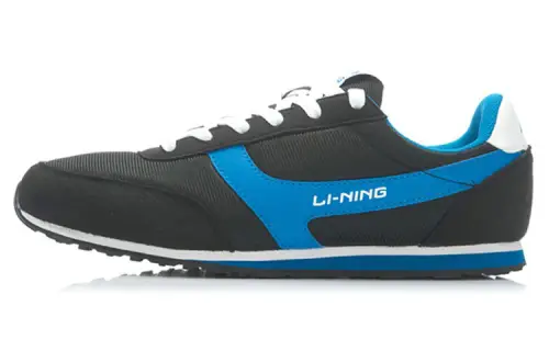 Li Ning Breathable Low top Running Shoes Men's Blue Black