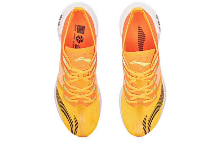 Li Ning Shadow Essential Cushioning Breathable Lightweight Rebound Low top Running Shoes Women’s Neon Honey Orange