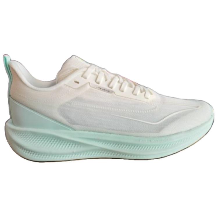 Erke Slip Resistant Abrasion Resistant Slip Resistant Abrasion Resistant Low top Sprint Running Shoes Men’s White Green