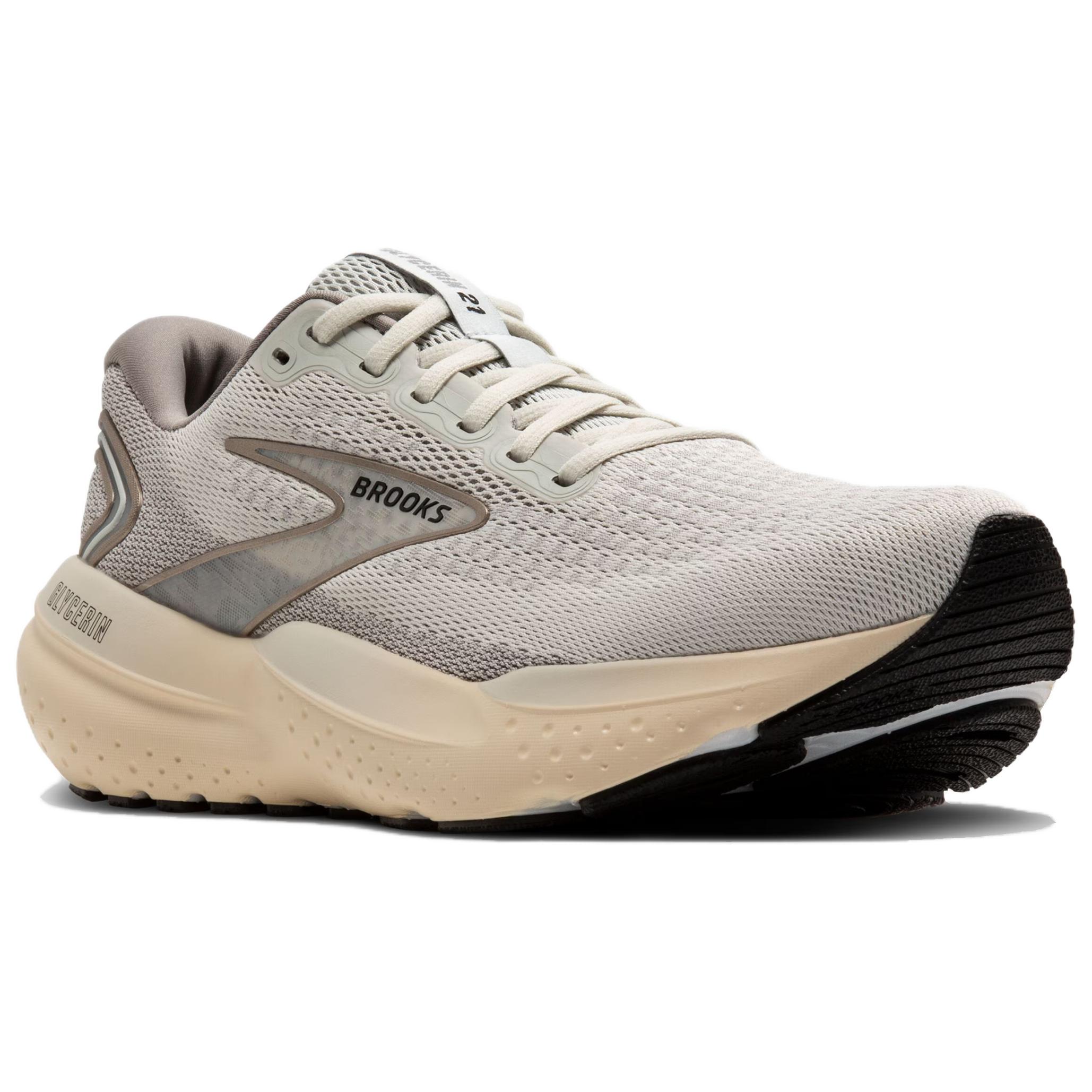 Brooks Glycerin 21 Slip Resistant And Breathable Low top Casual Running Shoes Men’s Gray