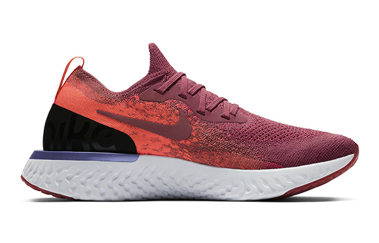 Женские кроссовки Nike Epic React Flyknit 2 (красный / белый) — фото 2