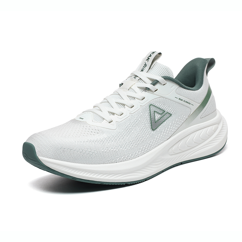 PEAK Taichi 7.0 Cushioning Slip Resistant Abrasion Resistant Low top Casual Running Shoes Men’s White Green