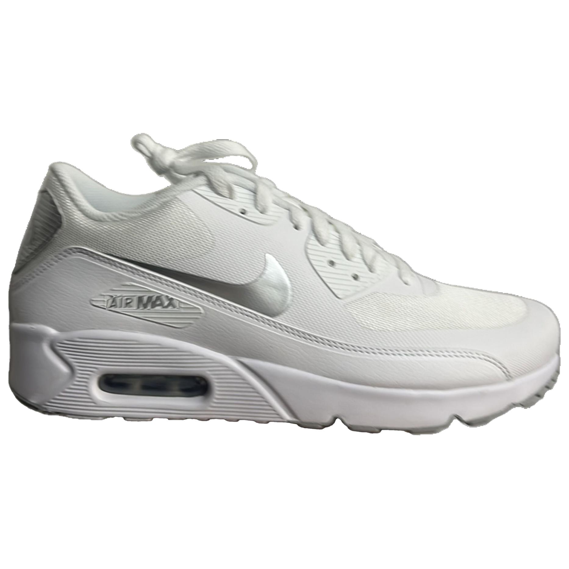 Nike Air Max 1 Low top Casual Running Shoes Unisex White Silver