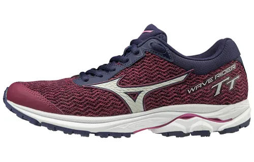 Mizuno Wave Rider TT Textile, Synthetic Leather Slip Resistant, Abrasion Resistant, Breathable Low top Running Shoes
