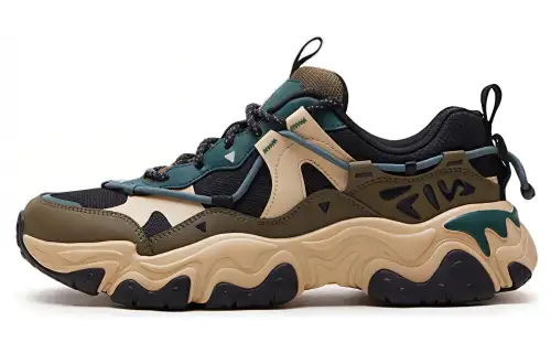 FILA Fluid V 'Black Green Comfort'