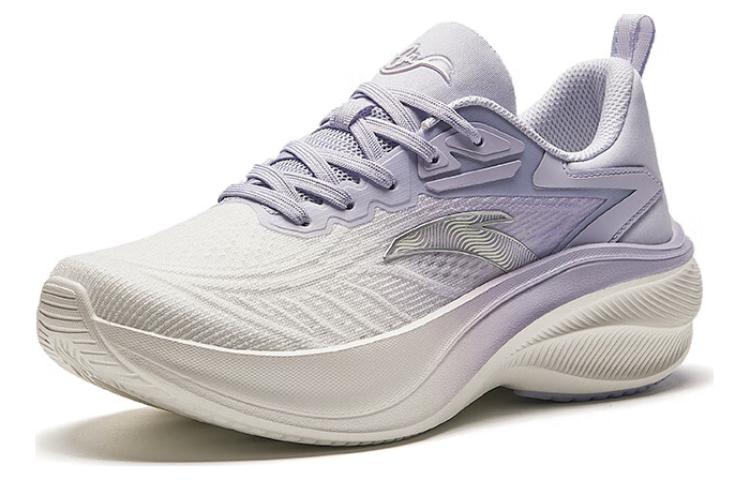 Anta Leaf Slip Resistant Abrasion Resistant Low top Casual Running Shoes Women’s White Purple