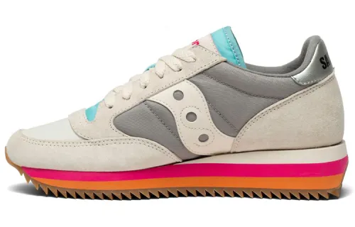 Saucony Jazz Triple Jazz Running Shoes Women's Low Top White/Gray/Blue/Red/Orange