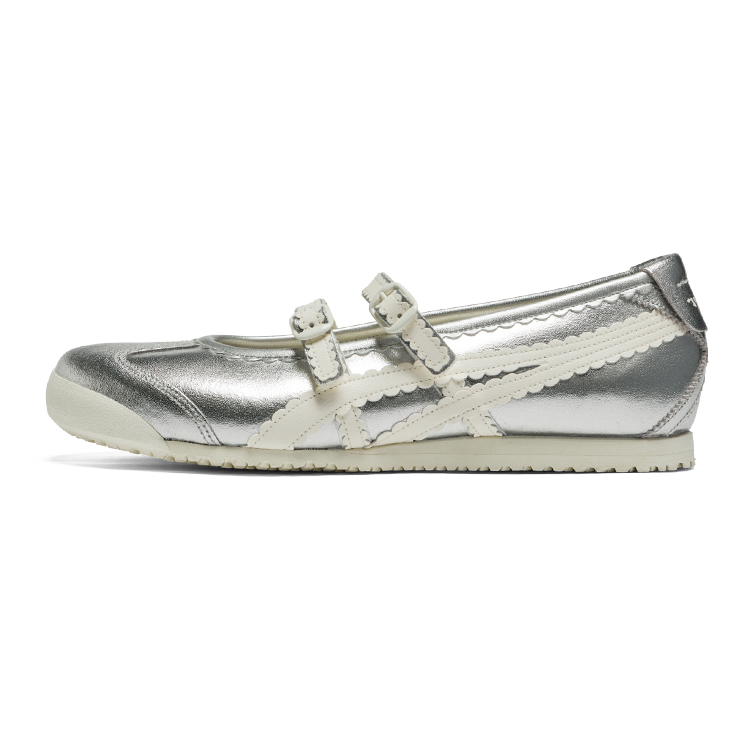 Женские кеды Onitsuka Tiger MEXICO 66 TGRS (серебристые)
