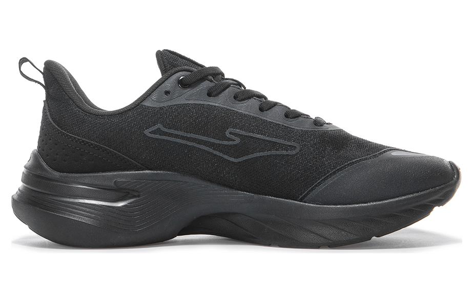 Erke Comfortable Cushioning Abrasion Resistant Cushioning, Wear Resistant Casual Running Shoes Men’s Jet Black