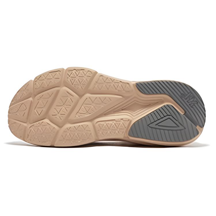 361° Slip Resistant Abrasion Resistant Low top Casual Running Shoes Men’s Lotus Seed White Apricot Tea Brown