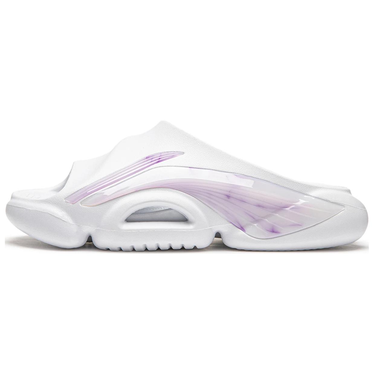 Li Ning BADFIVE Slide Slippers Women's White Purple