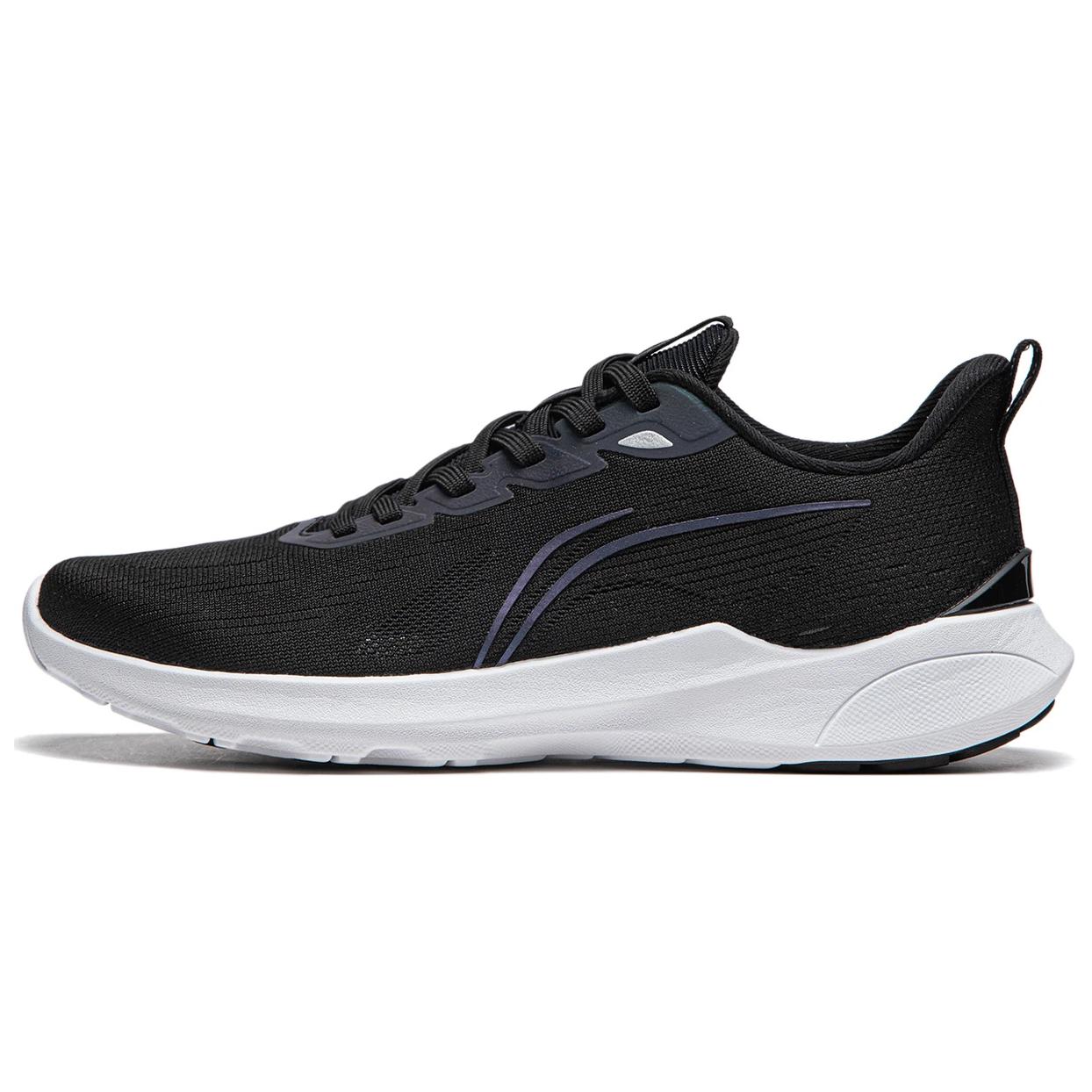 Li Ning Qingyi Comfortable Cushioning, Wear Resistant Low top Running Shoes Women’s Black White