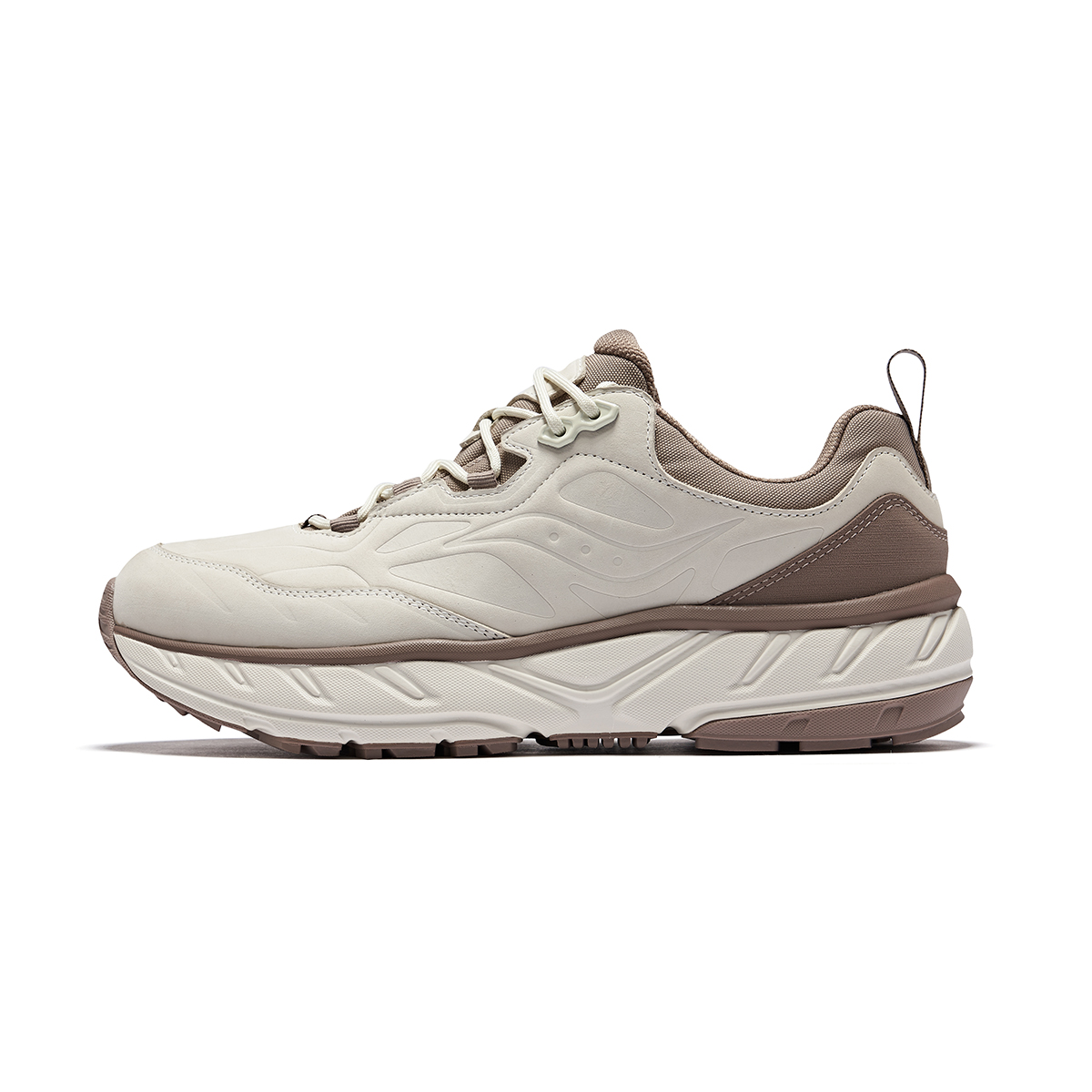 Saucony Low top Casual Running Shoes Unisex Beige Coffee Caffeine