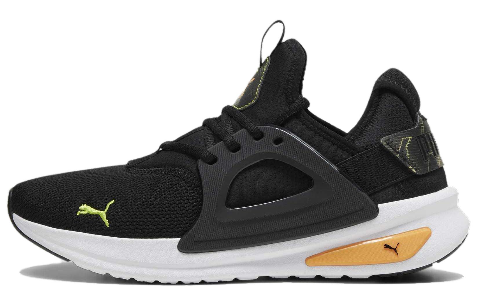 PUMA Softride Enzo Evo Comfortable Cushioning Slip Resistant Low top Running Shoes Unisex Black