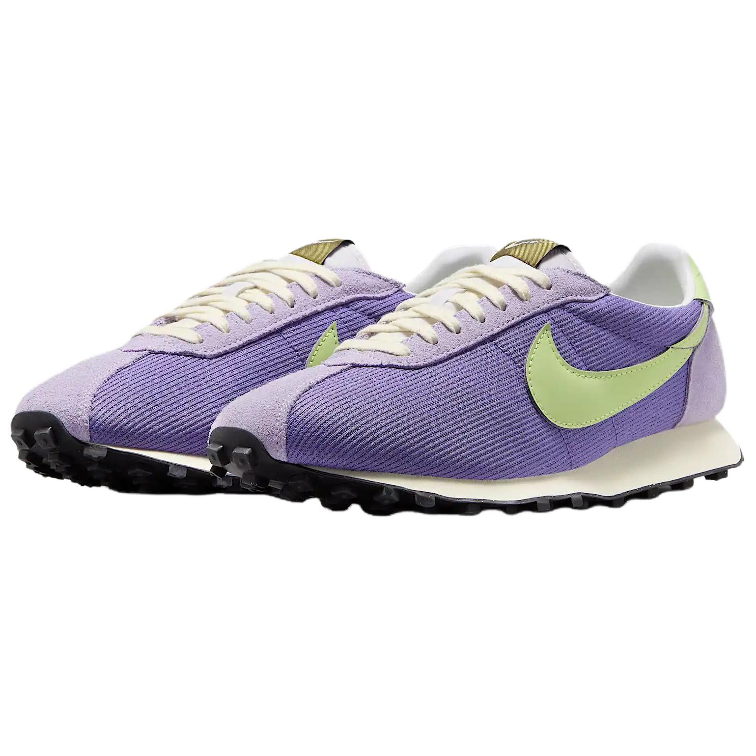Nike LD 1000 Leather Slip Resistant Support Low top Casual Running Shoes Men’s Purple Green