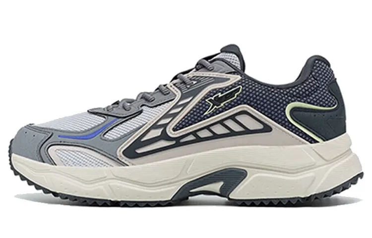 XTEP Soft And Comfortable Cushioning Slip Resistant Abrasion Resistant Low top Running Shoes Men's Moonlight Gray