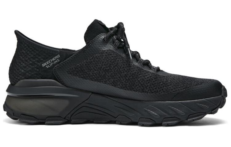 Skechers Comfortable Cushioning Abrasion Resistant Breathable Low top Running Shoes Men’s Black