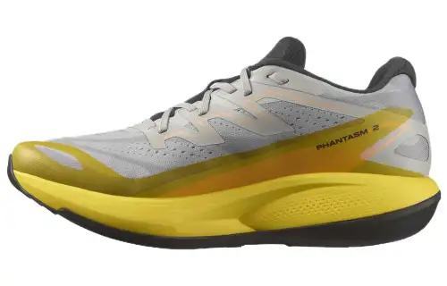SALOMON Phantasm 2 Fabric Wear resistant And Lightweight Low top Running Shoes Men's Yellow Gray