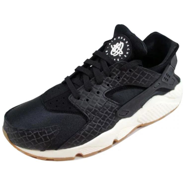 Nike Air Huarache Run Premium Black/Black Sail Gum Medium Brown Women’s
