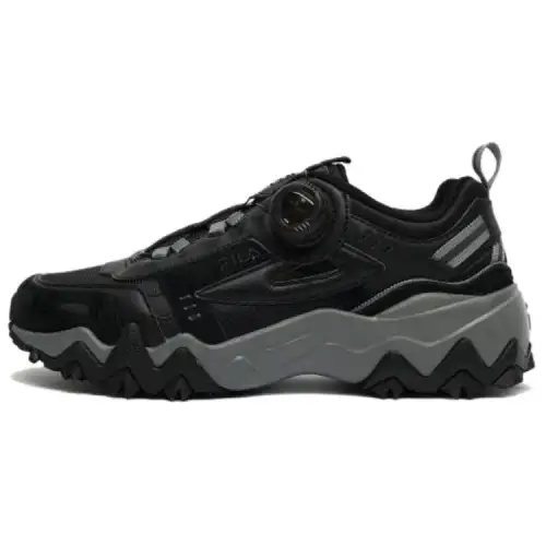 FILA Oakmont TR Dial V2 Abrasion Resistant Low top Running Shoes Unisex Black