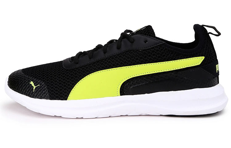 PUMA Manitoba Idp Cushioning Slip Resistant Abrasion Resistant Low top Running Shoes Men's Black Yellow