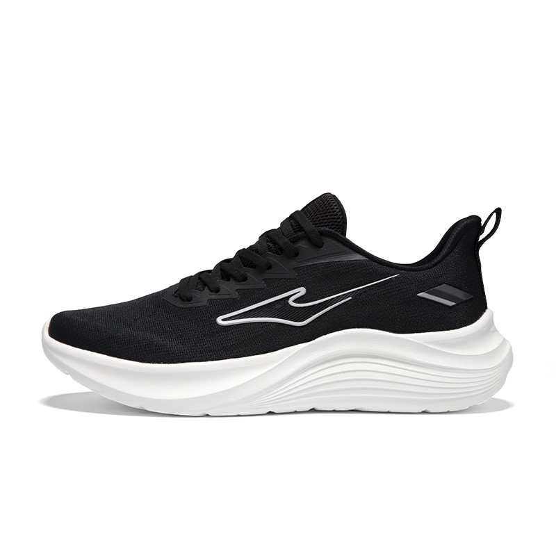 Erke Cushioning Breathable Lightweight Low top Casual Running Shoes Men’s Jet Black