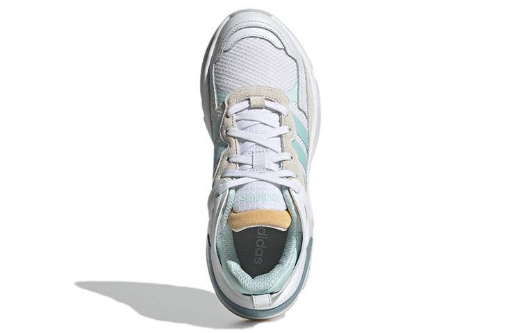 Женские кроссовки adidas neo Boujirun (бело-серо-синие) — Белый / серый / синий — фото 5