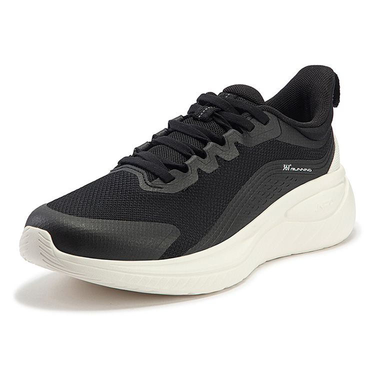 361° Slip Resistant Abrasion Resistant Low top Running Shoes Women’s Black White