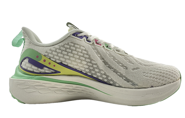 361° Slip Resistant Abrasion Resistant Low top Running Shoes Women’s White Green