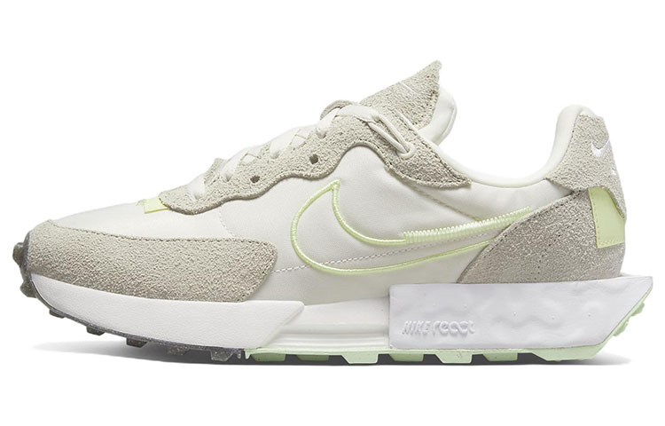 Женские кроссовки Nike Nike Fontanka Waffle (бежево-зеленые)