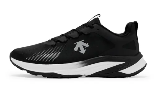 DESCENTE Enerzite Lightweight Slip Resistant Abrasion Resistant Low top Running Shoes Men's Black