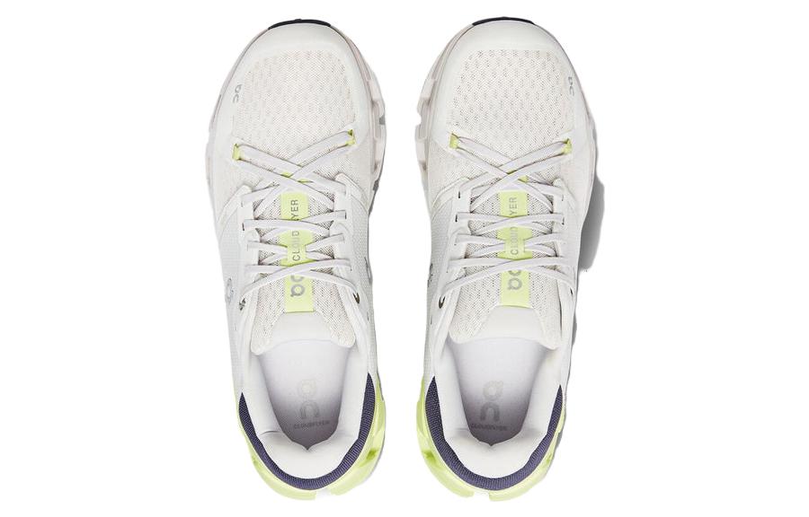 On Cloudflyer Cushioning Abrasion Resistant Lightweight Low top Casual Running Shoes Men’s White Yellow