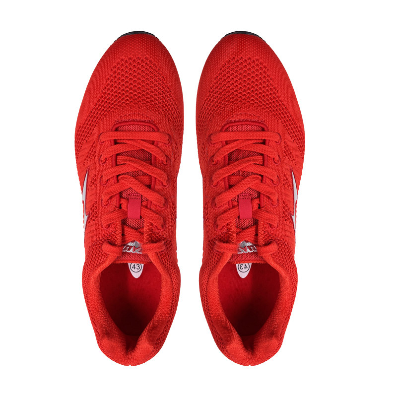 HEALTH Comfortable Slip Resistant, Abrasion Resistant, Breathable Low top Casual Running Shoes Unisex Red