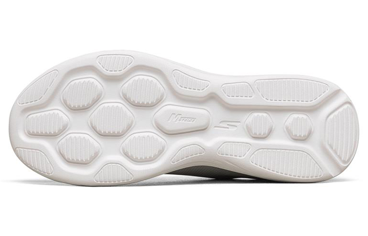 Мужские кроссовки Skechers Go Run 400 V2 (серые) — Белый / светло-серый — фото 5