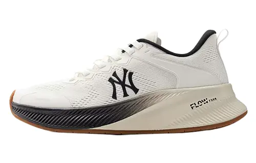 MLB Chunky Runner Ath Flow Fabric Slip Resistant Abrasion Resistant Low top Casual Running Shoes Unisex Ivory White