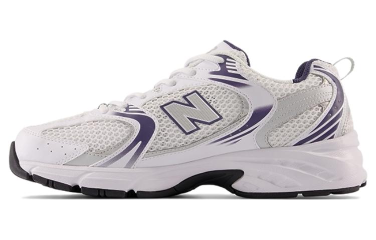 New Balance NB 530 Retro Breathable Textile Artificial Leather Medium Top Casual Urban Commuting Running Shoes Men and Women Same Style White Gray