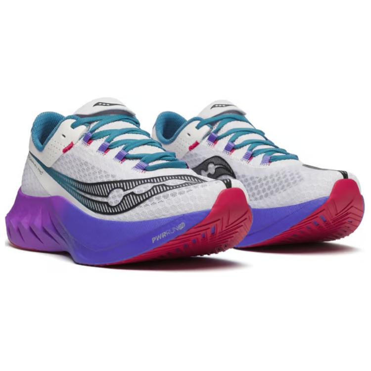 Saucony Endorphin Pro Peng 4 Mesh Low top Running Shoes Men’s White Purple