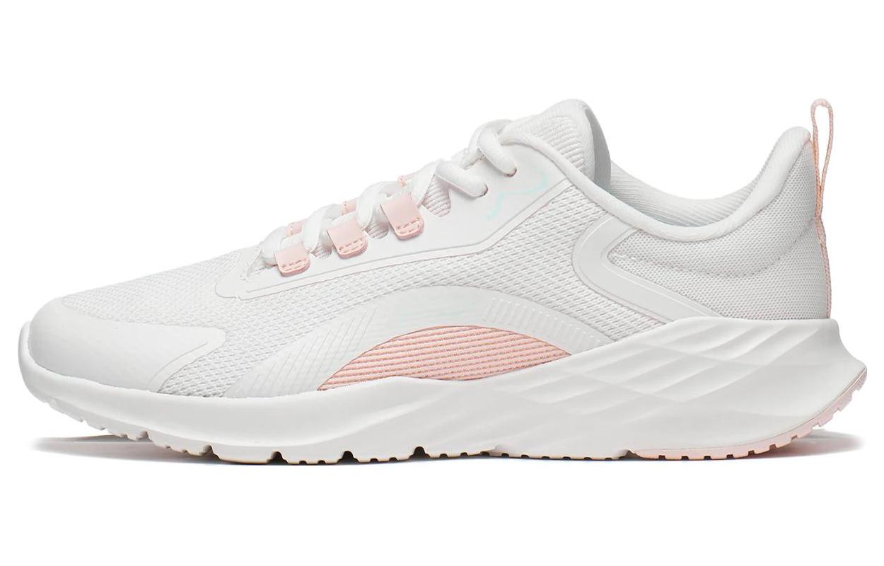Li Ning Yang Wind Soft And Comfortable Slip Resistant Abrasion Resistant Low top Running Shoes Women’s White Pink