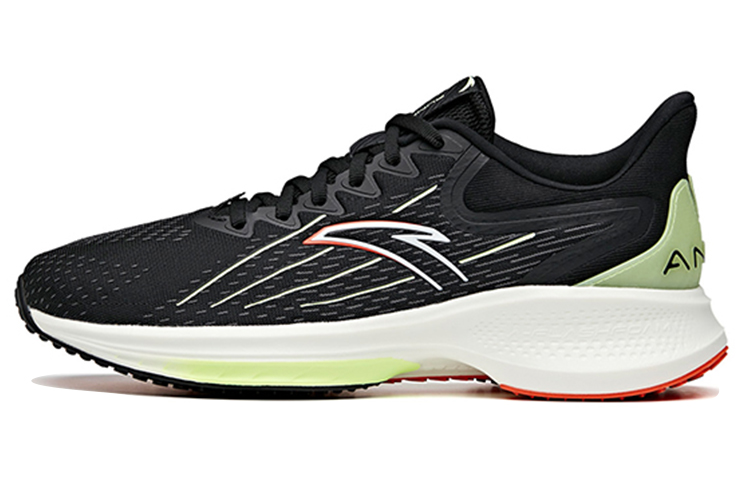 Anta Gazelle 1.0 Comfortable Cushioning Slip Resistant Abrasion Resistant Low top Running Shoes Men's Black Green