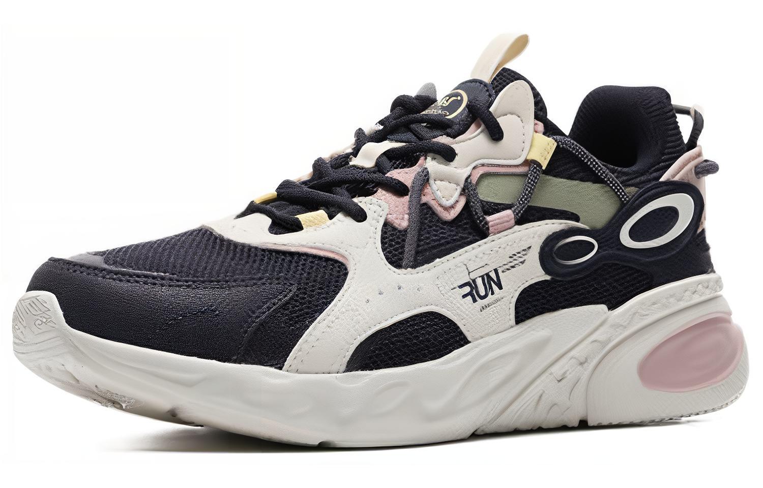 361° Slip Resistant Low top Running Shoes Women’s White Blue Pink